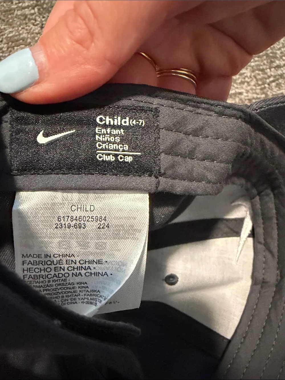 Nike kids Swoosh Baseball Cap